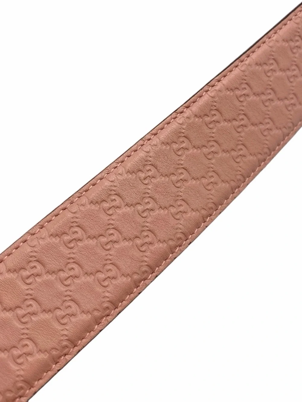 Gucci Pink Leather Guccissima Belt 75/30
